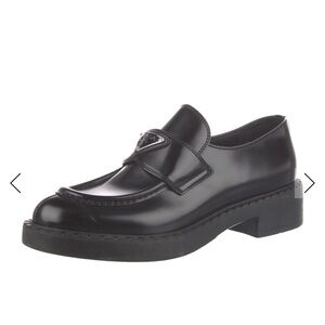 Prada Glossy Black Slip-On Loafers